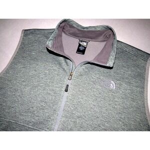 The North Face‎ Full Zip-Up Gray Mid-Weight Soft Shell Vest Jacket Men's XL